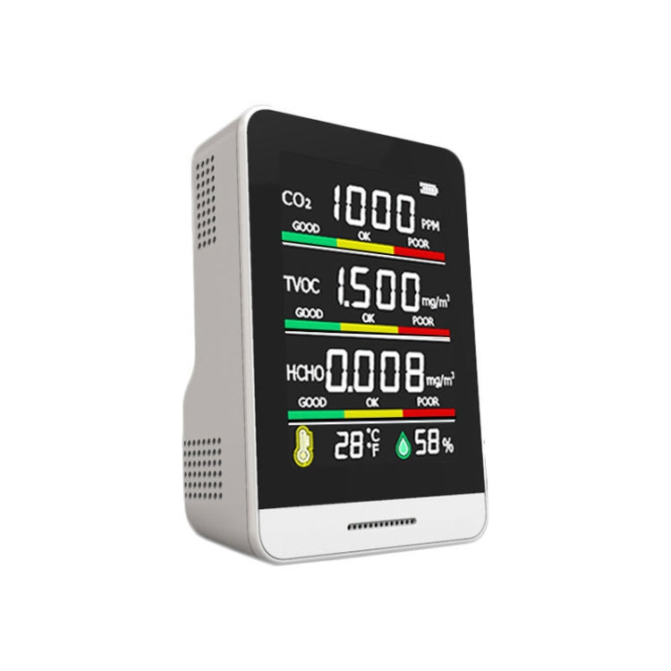 Rilevatore portatile di anidride carbonica con formaldeide di qualità dell'aria CO2 AK3, AK3 Semiconductor 5 in 1 Rilevatore portatile di anidride carbonica con formaldeide di qualità dell'aria CO2 AK3, AK3 Semiconductor 5 in 1